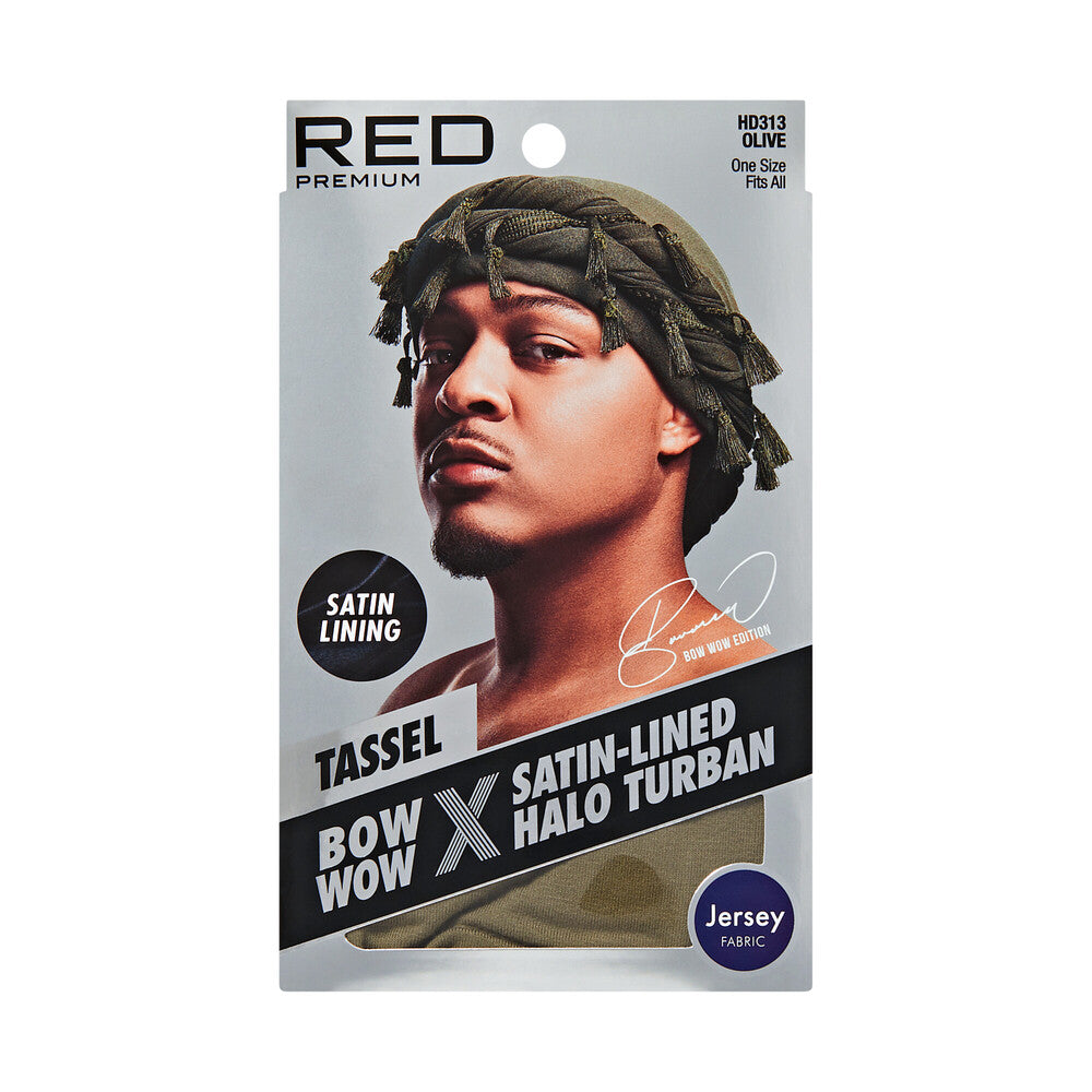Satin lined infinity turban