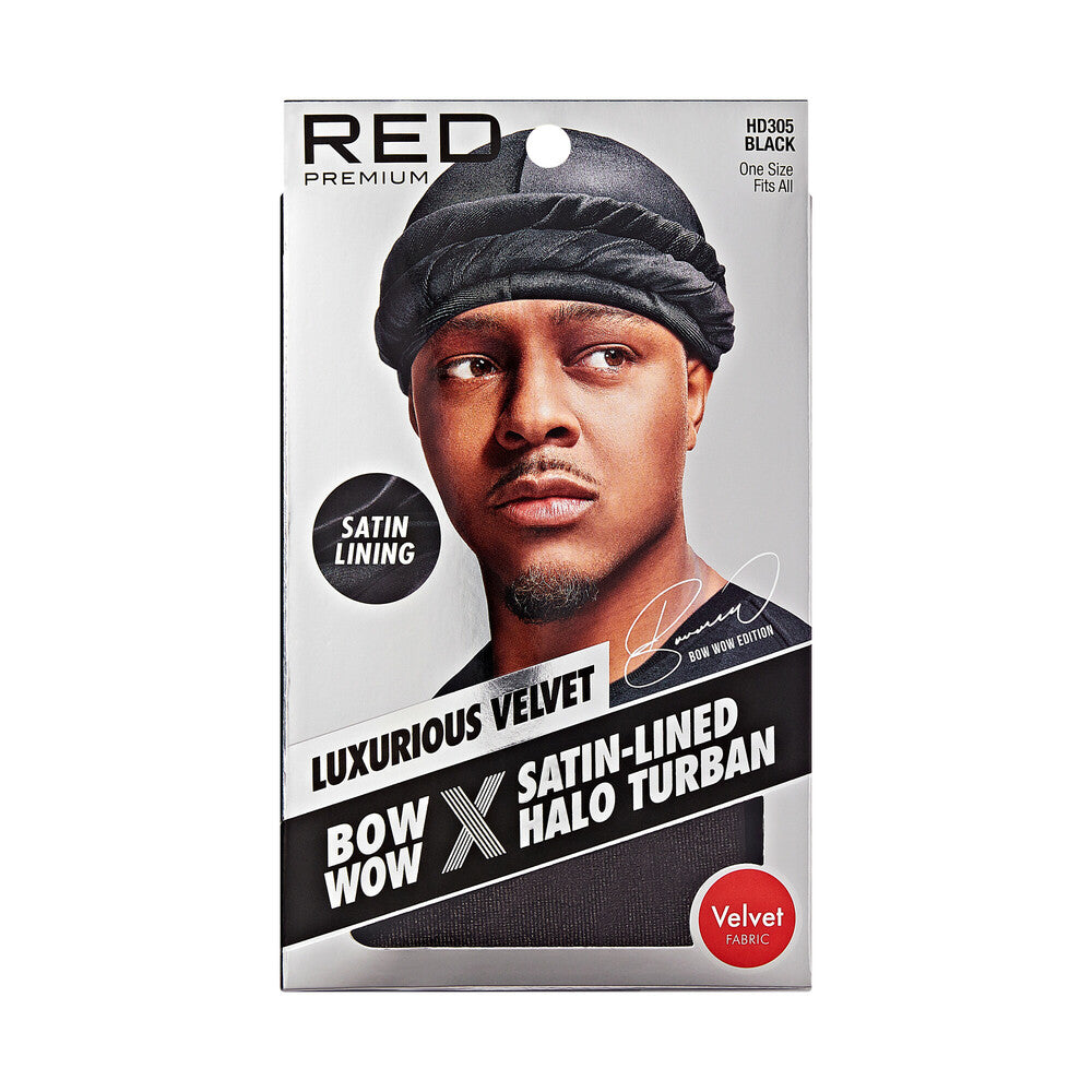 Satin lined infinity turban