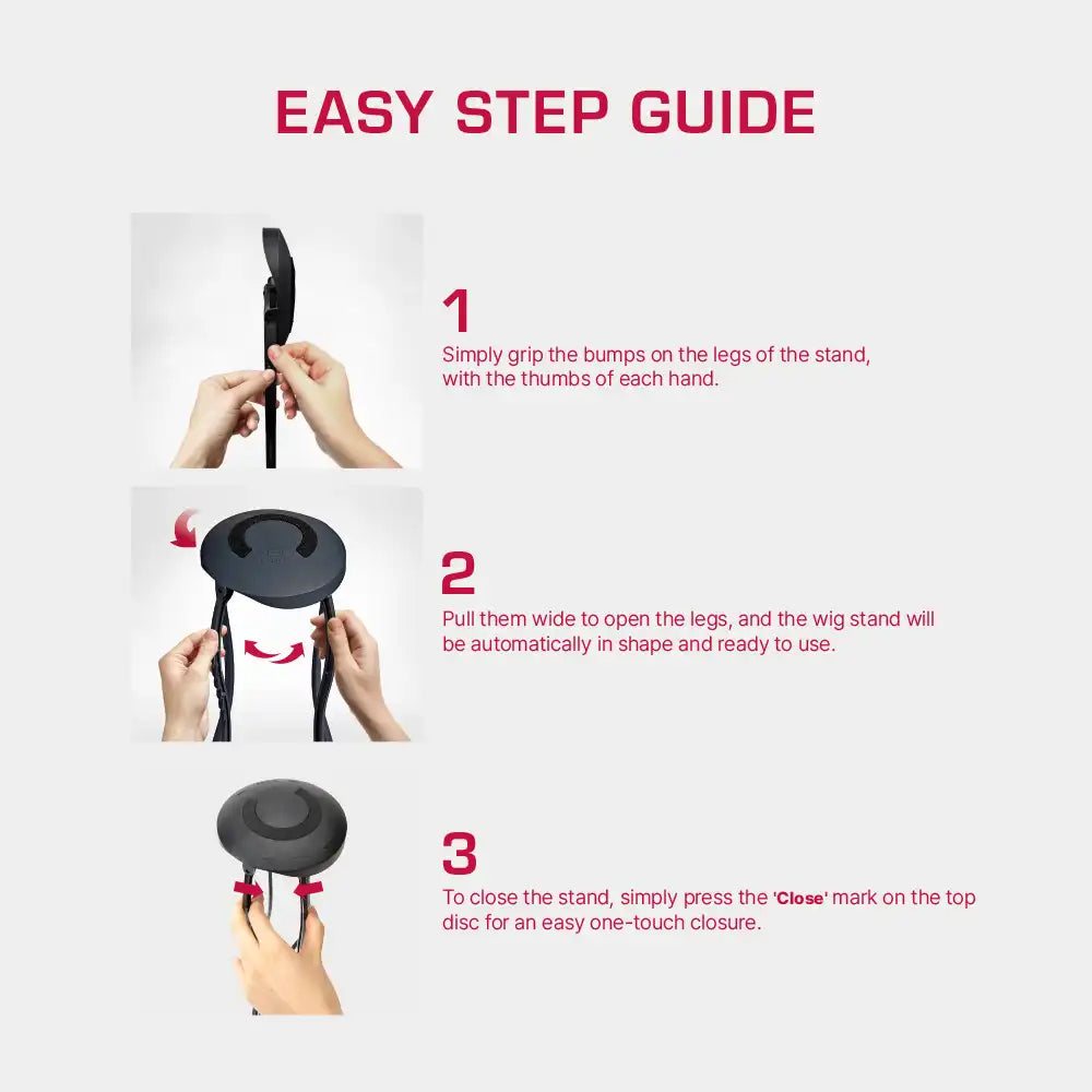 ONE TOUCH FOLDABLE WIG STAND