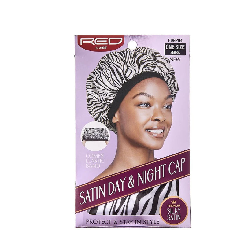 RED SATIN DAY&NIGHT CAP CAP