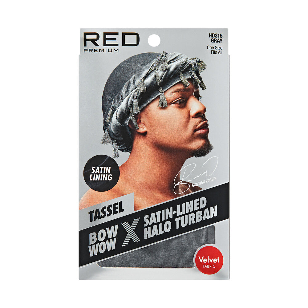 Satin lined infinity turban