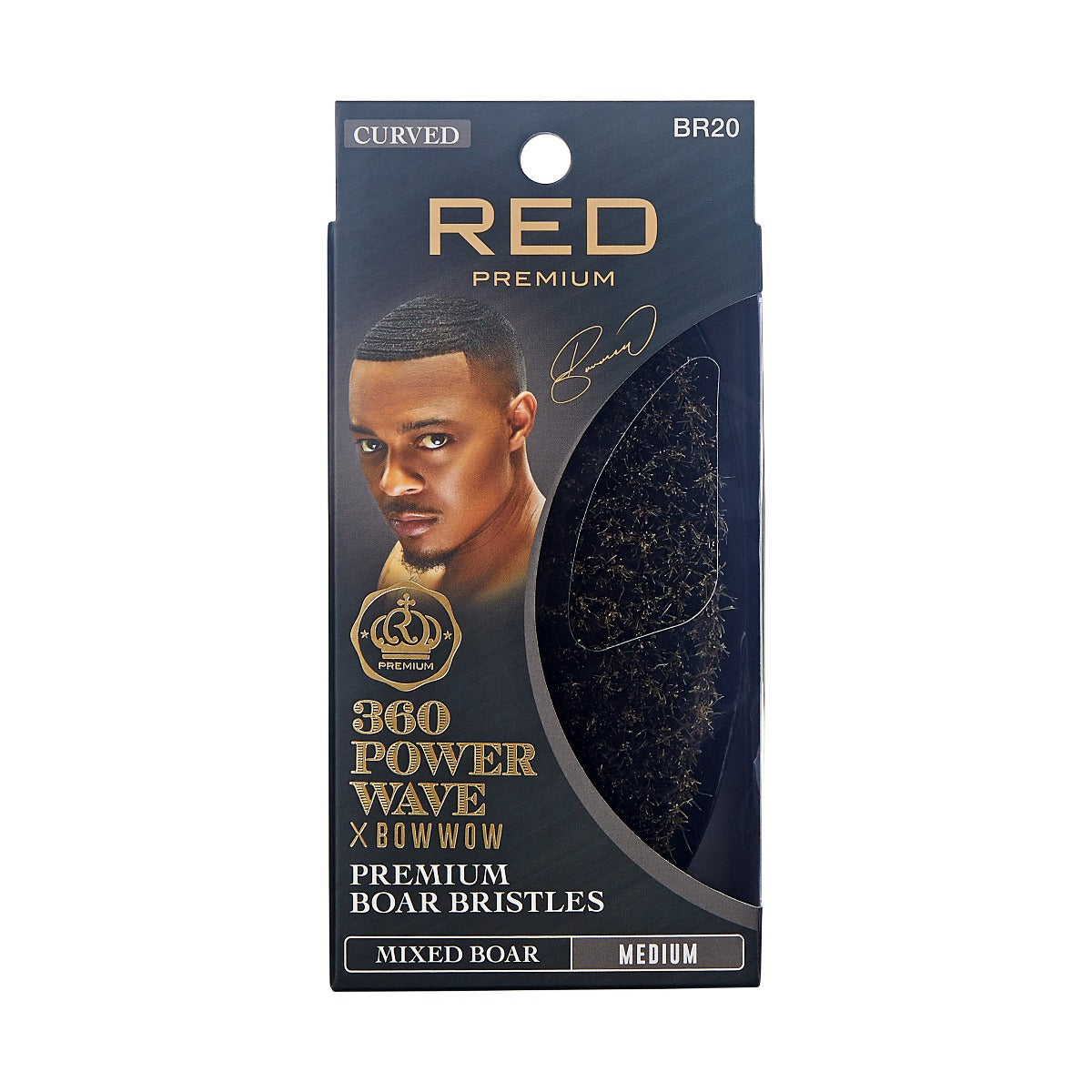 Boar brush with case x Bowwow 2 bristle in 1