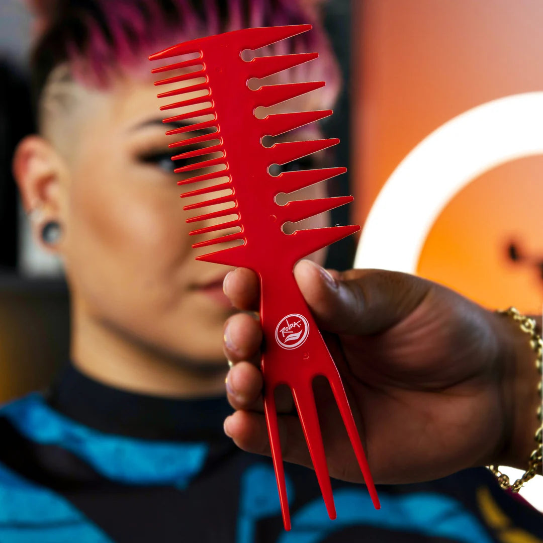 Rolda Barber Hair Multi-Styling Pick Fish Comb | 3-in-1 Fish-tail Bone Shape
