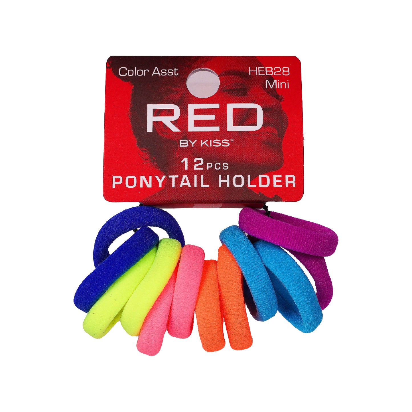 Ponytail Holder Mini Color Assorted (12pcs)