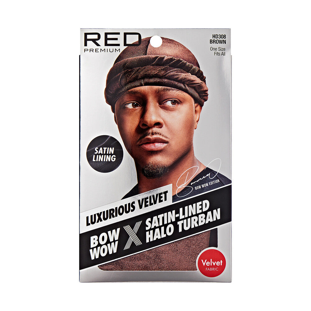 Satin lined infinity turban