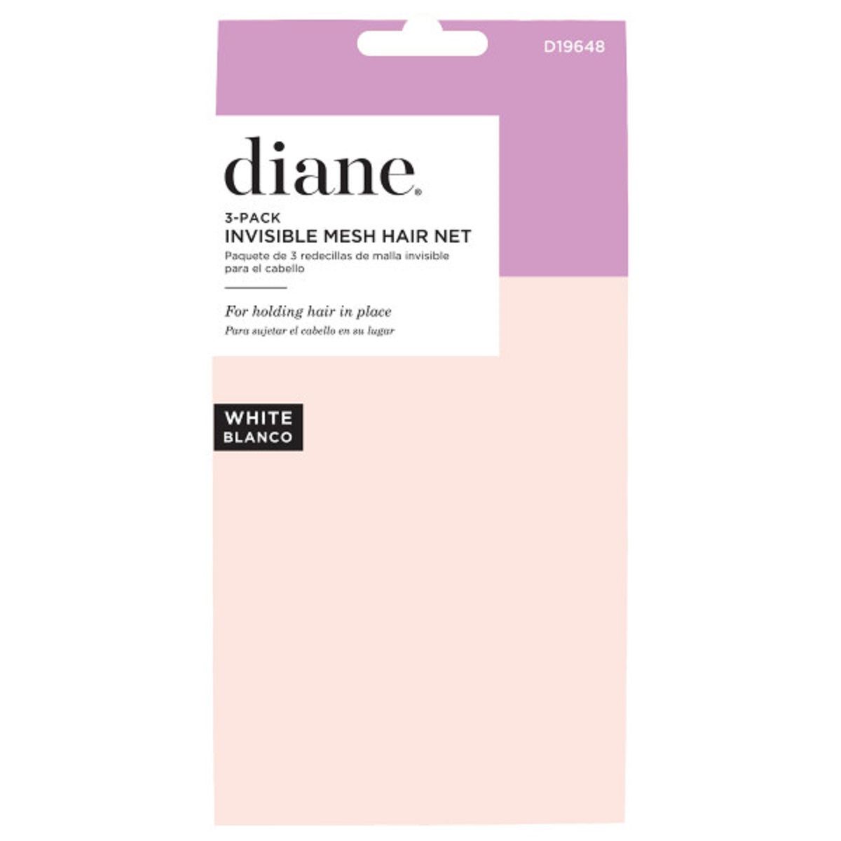 Diane Invisible Mesh Hair Net 3 Pack - black