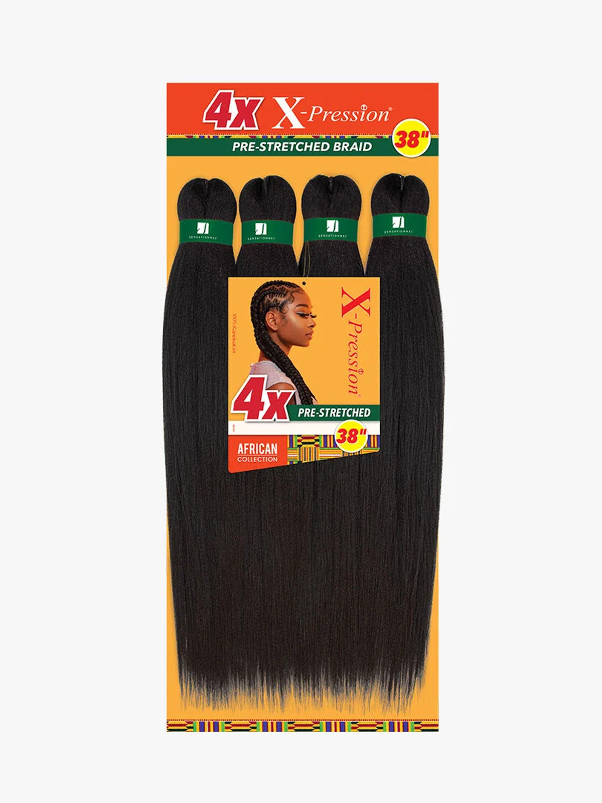 Sensationnel 4X X-Pression Pre-Stretched Braid 38"