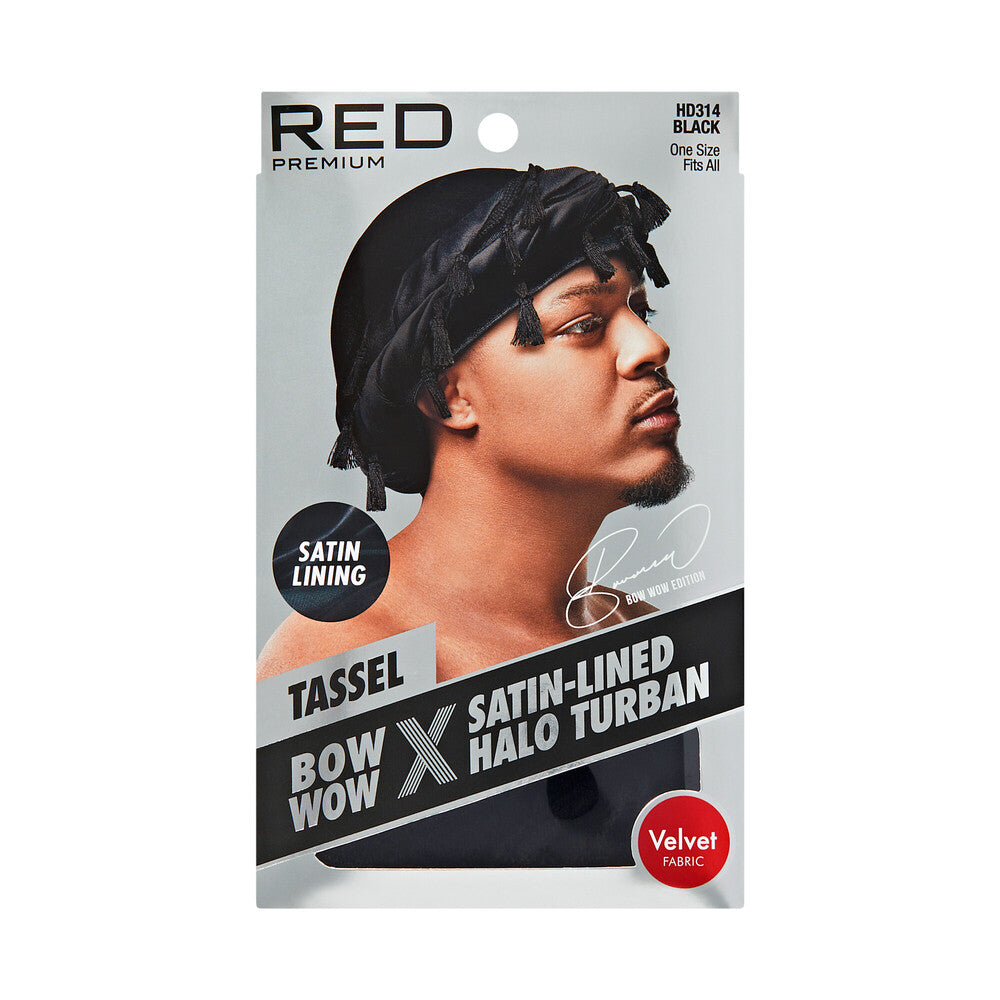Satin lined infinity turban