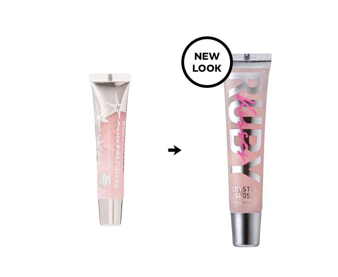 Crystal tube lip gloss