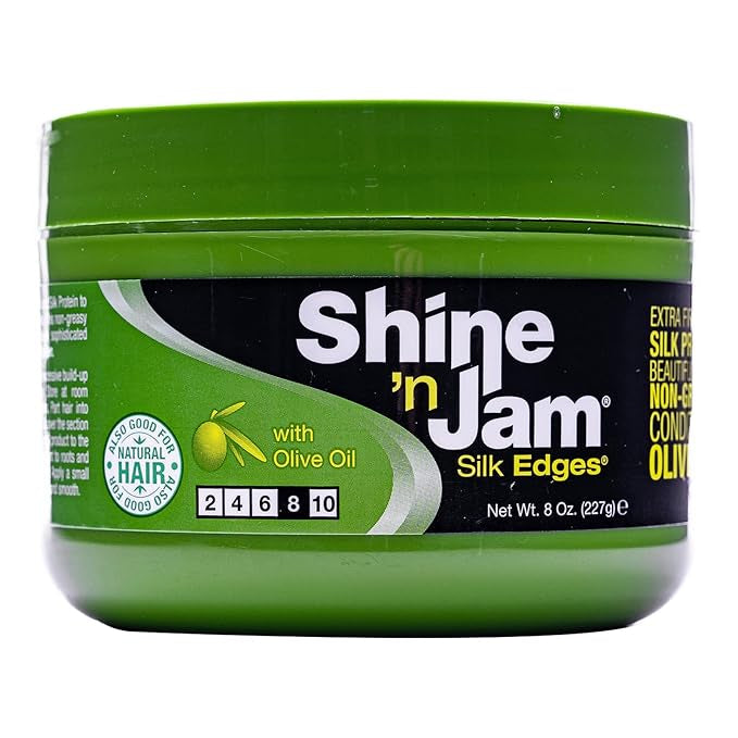 Shine-n-Jam Silk Edges for Women - 8 oz Gel