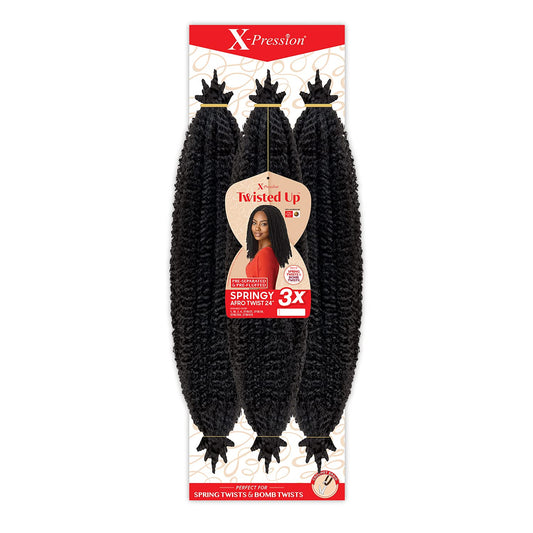 Outre Crochet Braids X-Pression Twisted Up 3X Springy Afro Twist 24" 1
