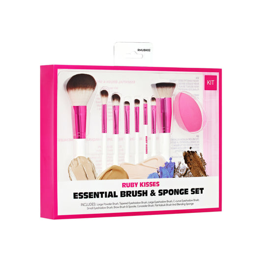 MAKEUP BRUSH SET WITH SPONGE