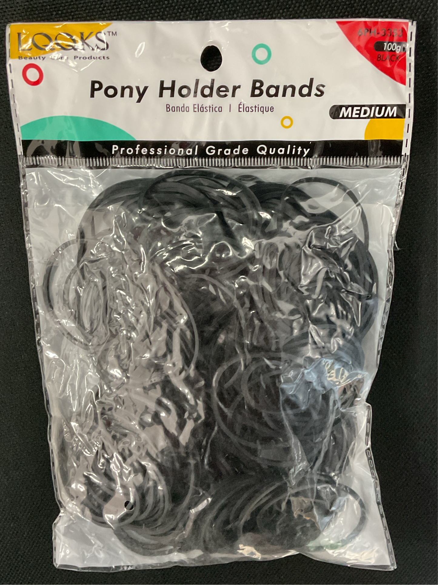 Pony holder bands (100g black)