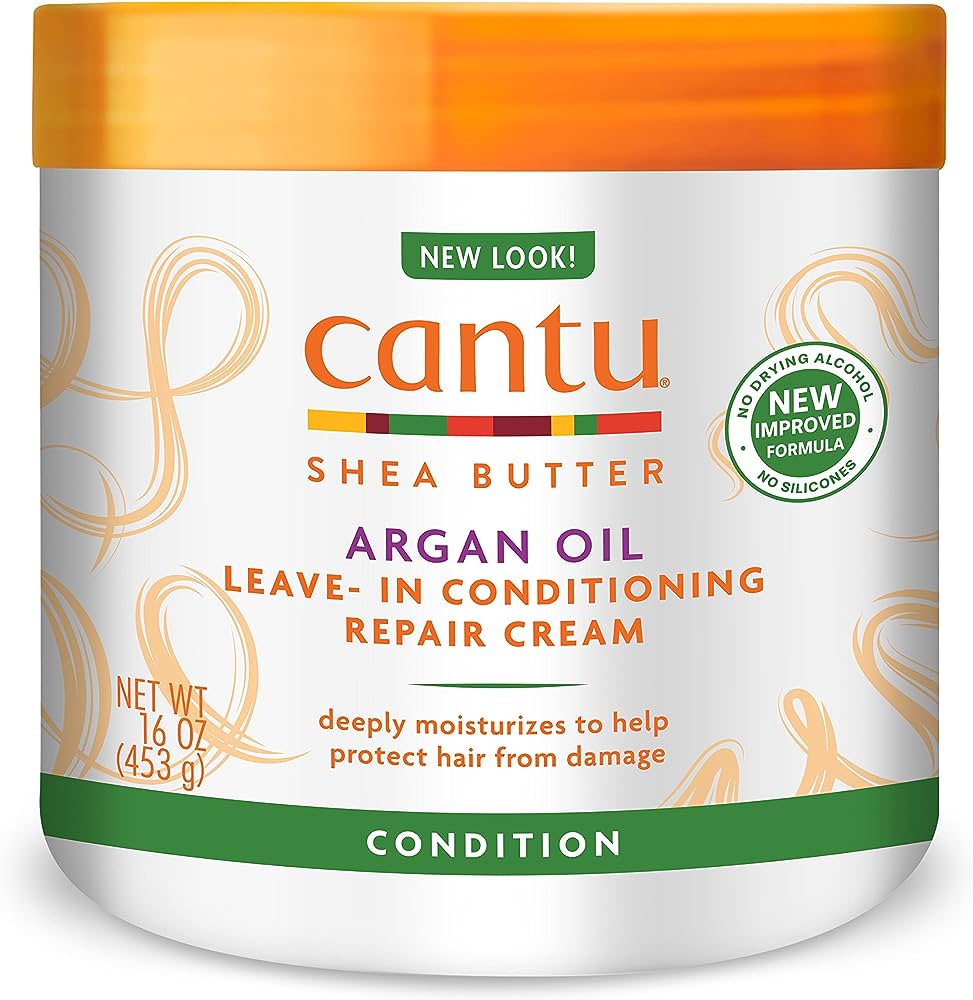 CANTU SHEA BUTTER ARGAN OIL LEAVE IN COND REPAIR CREAM 16OZ