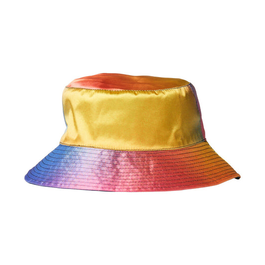 Reversible satin bucket hat