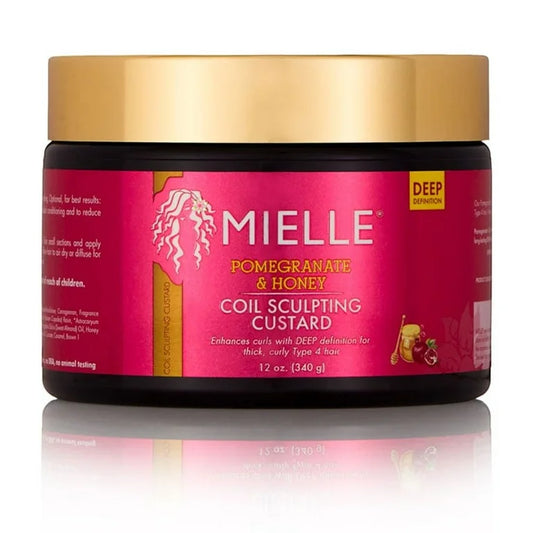 MIELLE POM/HONEY COIL CUSTARD 12OZ