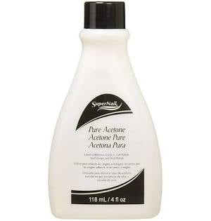 Super Nail Pure Acetone, 4 Fl Oz