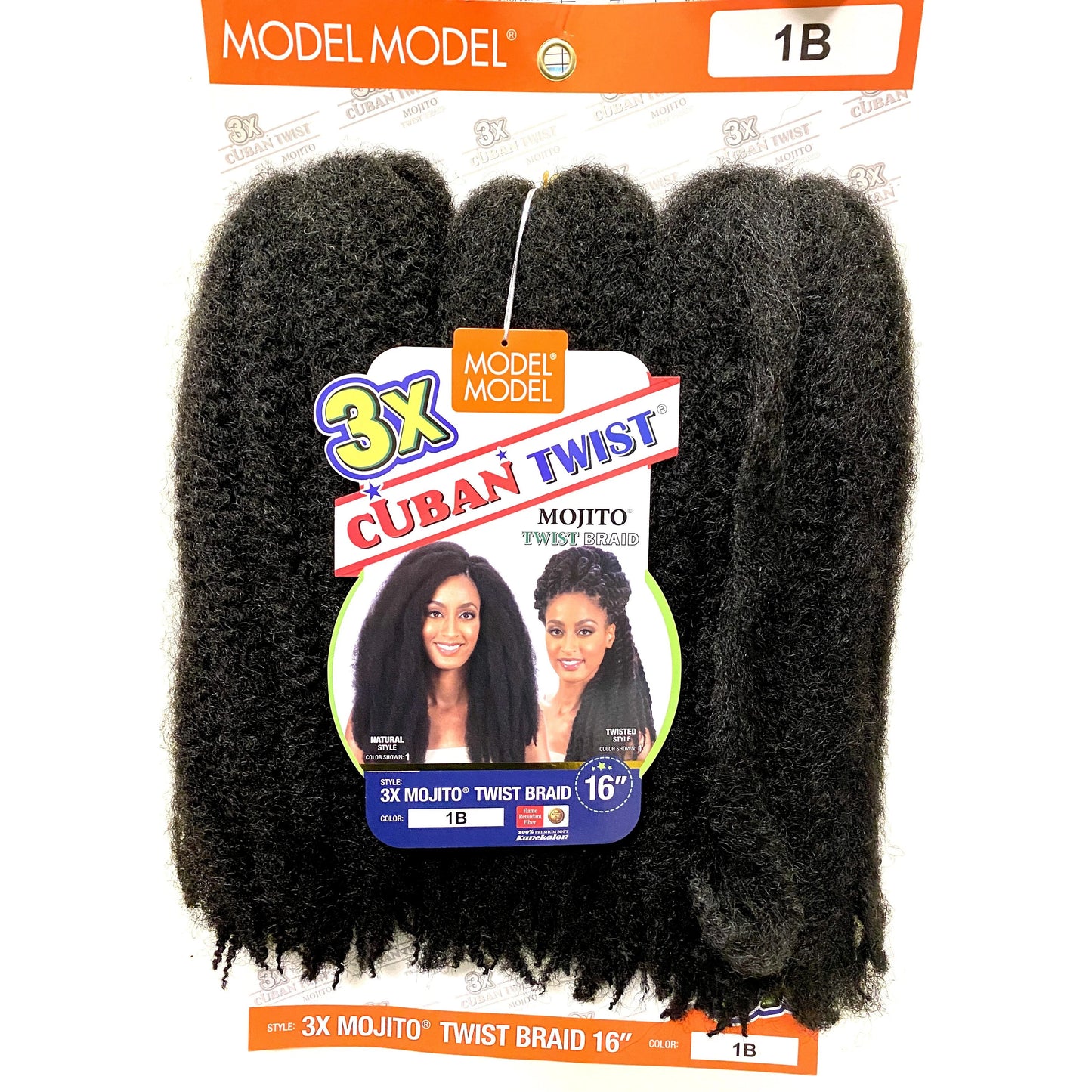 Model Model 3X Cuban Twist Braid 16"