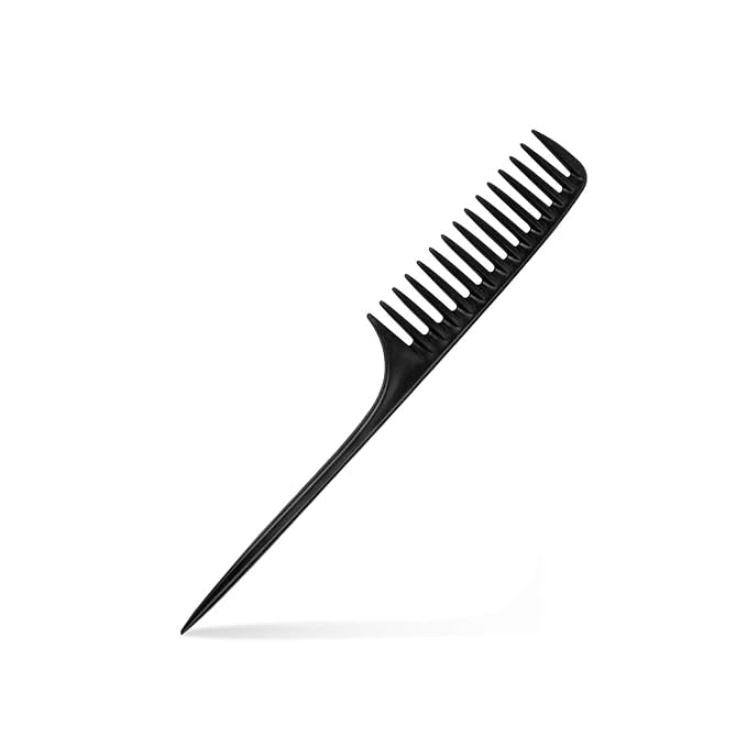 Rat Tail Combs - Wide Tooth Comb for Parting, Styling, and Teasing - Premium Material, Heat Resistant