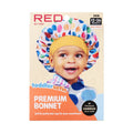 RED BABY SATIN BONNET