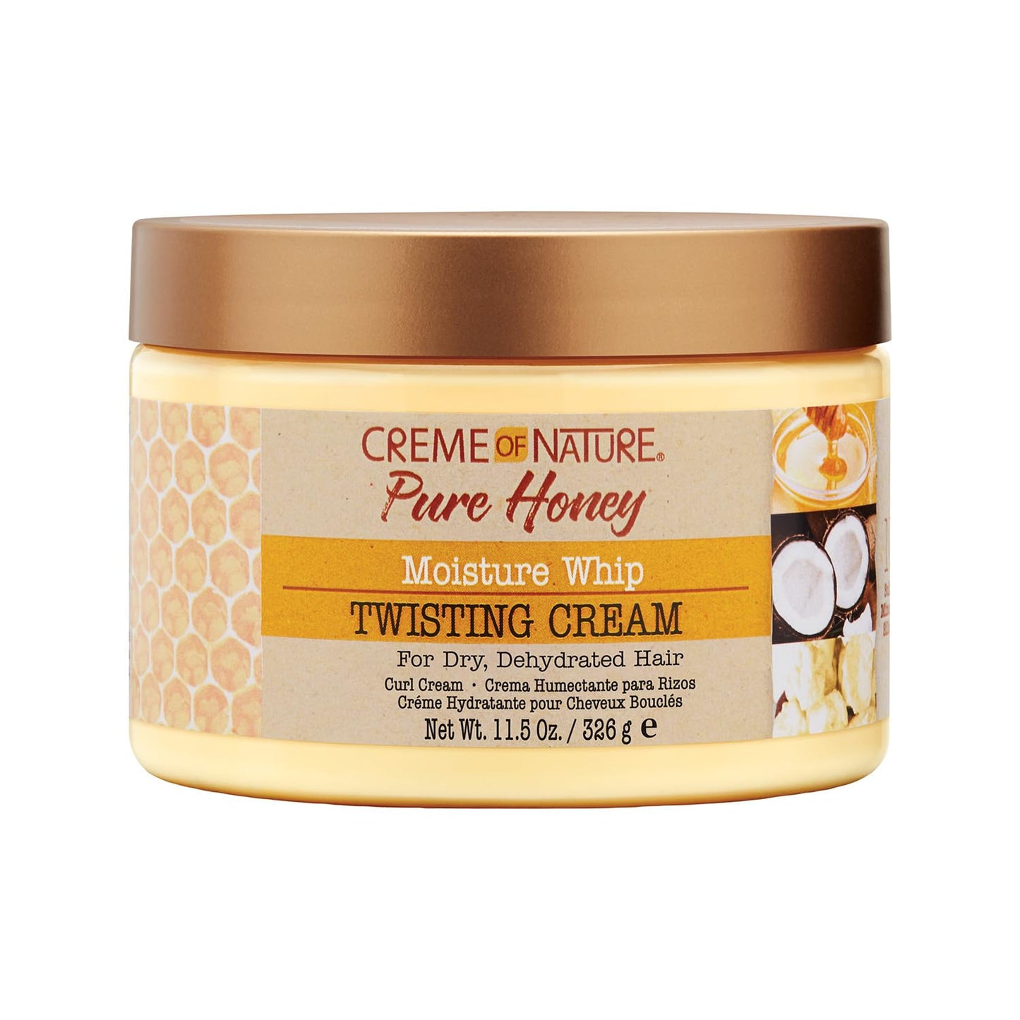 CREME OF NATURE PURE HONEY MOIST WHIP TWISTING CREAM 11.5oz