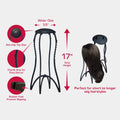 ONE TOUCH FOLDABLE WIG STAND