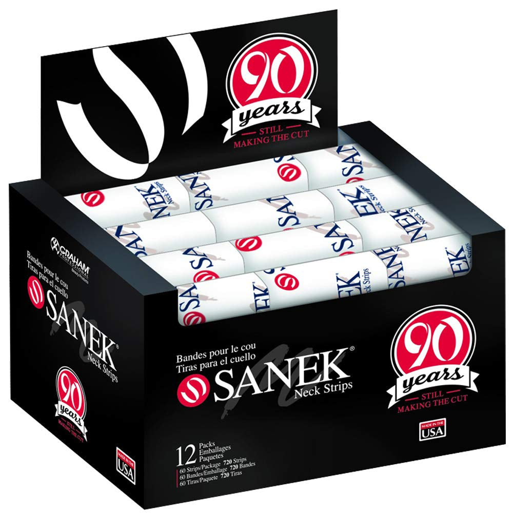 SANEK Neck Strips 60 count (6 Pack)