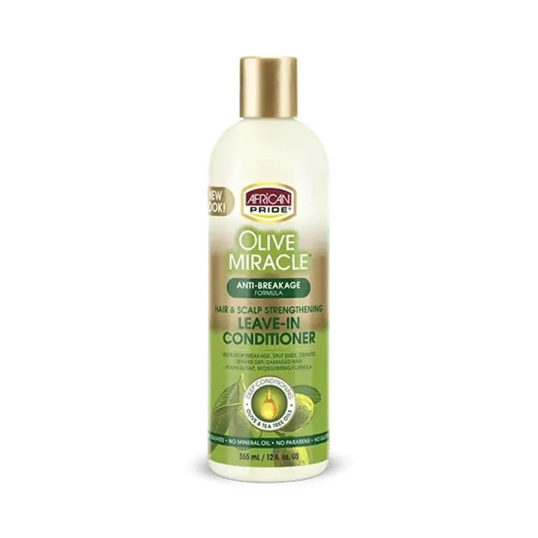 African pride, olive miracle anti-breakage leave in conditioner ￼