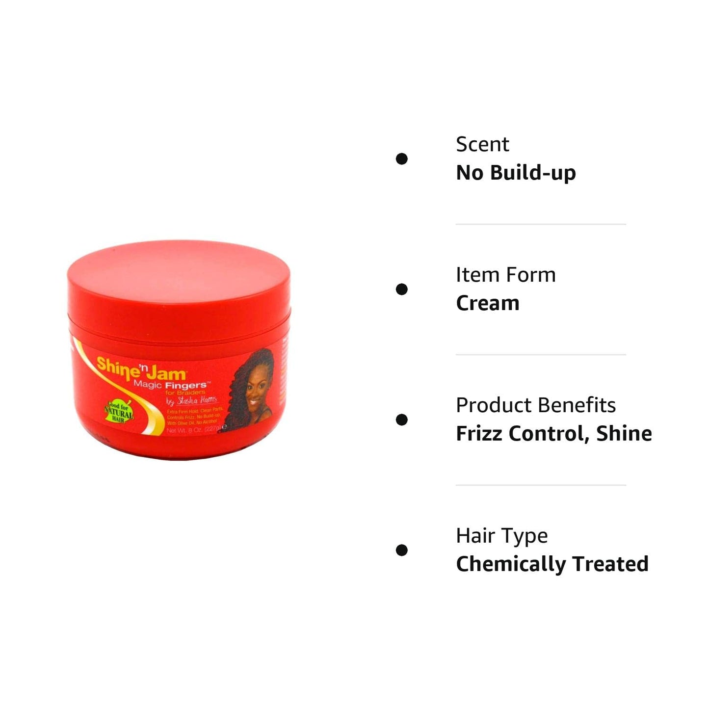 Ampro Shine-n-Jam Magic Fingers Gel for Braids 8oz