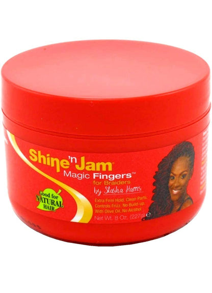 Ampro Shine-n-Jam Magic Fingers Gel for Braids 8oz