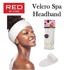 Red Velcro Spa Head Band