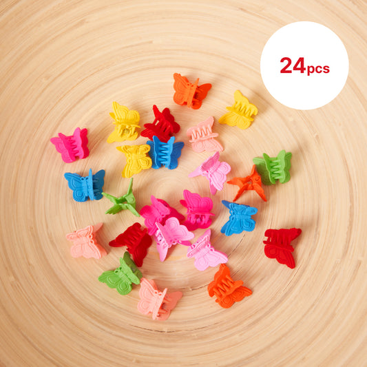 Kids Butterfly Claw Clip Matte (24pcs)