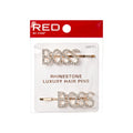RHINESTONE LETTER BOB PINS