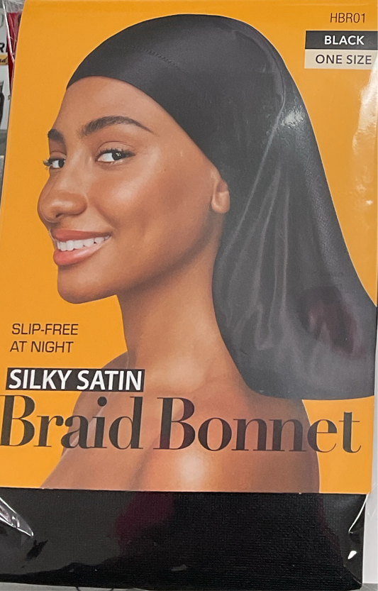 Braid bonnet black