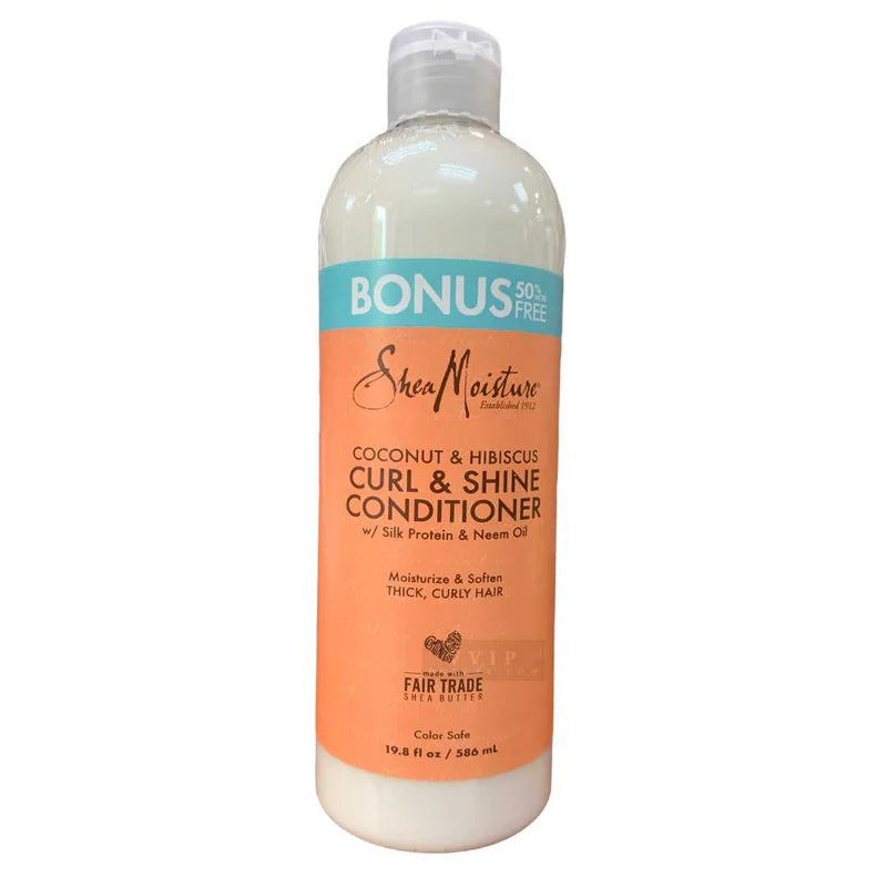 Shea MOISTURE COCONUT AND HIBISCUS CURL & SHINE CONDITIONER BONUS 19.8oz