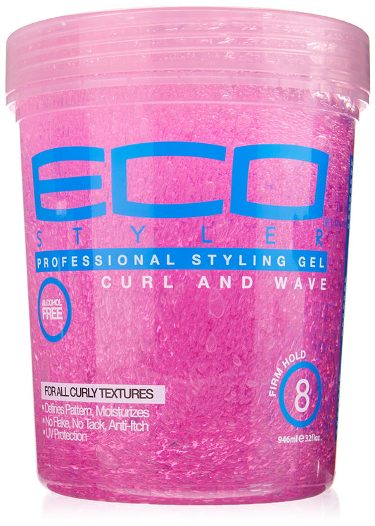 ECO STYLE GEL (PINK) CURL/WAVE 24oz