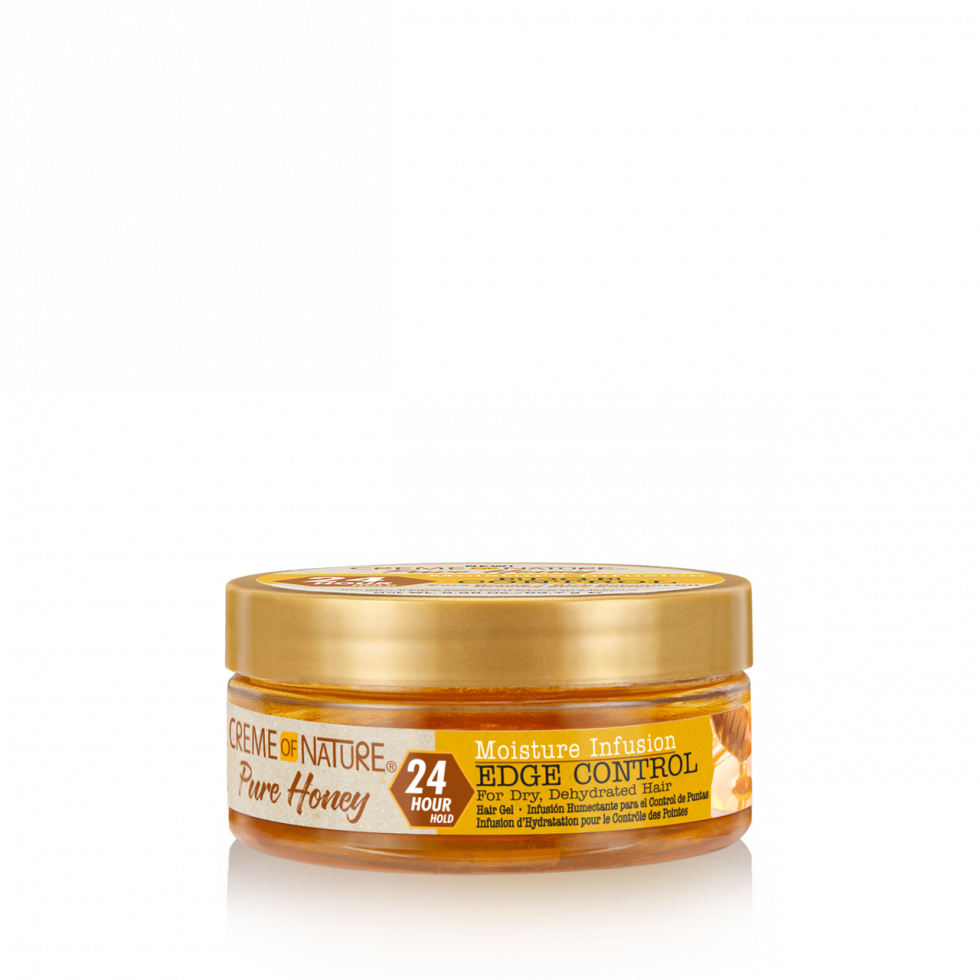 Moisture Infusiuon Edge Control by Creme of Nature, Pure Honey, Coconut Oil and Shea Butter Formula, 2.25 Oz