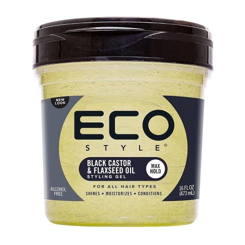 ECO STYLE GEL (BLACK CASTOR/FLAXSEED) 16oz