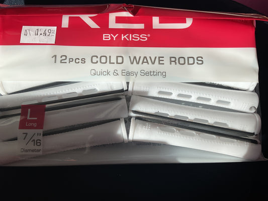 Red by kiss cold￼ wave rod, 12 piece