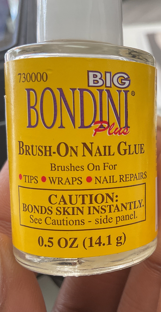 Big bonding brush on nail glue