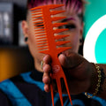 Rolda Barber Hair Multi-Styling Pick Fish Comb | 3-in-1 Fish-tail Bone Shape