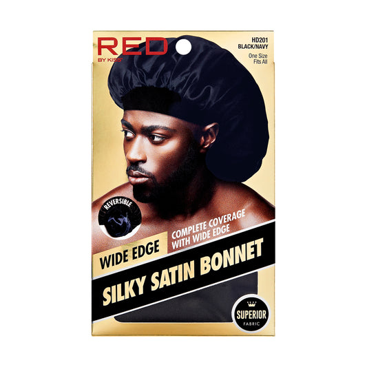 MENS SILKY SATIN WIDE EDGE BONNET