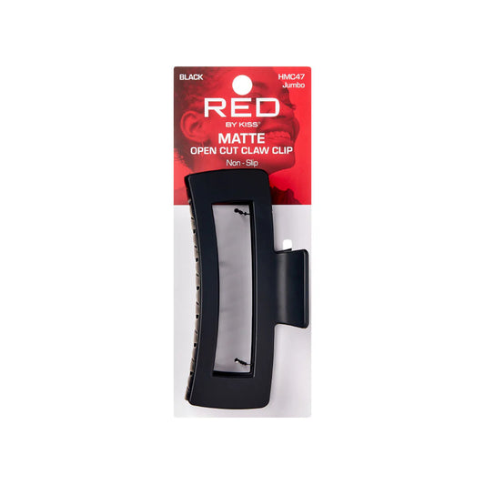 MATTE OPEN CUT CLAW HAIR CLIP - RED BY KISS - JUMBO