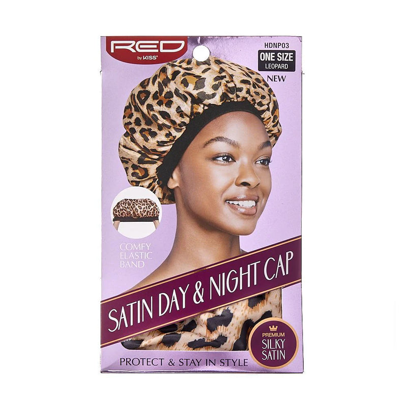RED SATIN DAY & NIGHT CAP