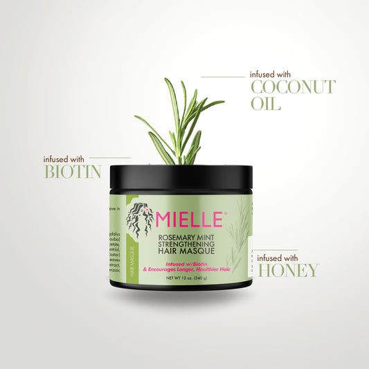 MIELLE ROSE/MINT HAIR MASQUE 12oz