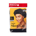 RED SATIN SLEEP CAP