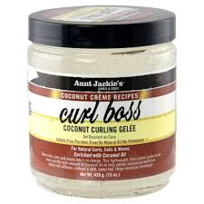 Auntie Jackie’s coconut creme recipes CURL BOSS COCONUT CURLING GELEE