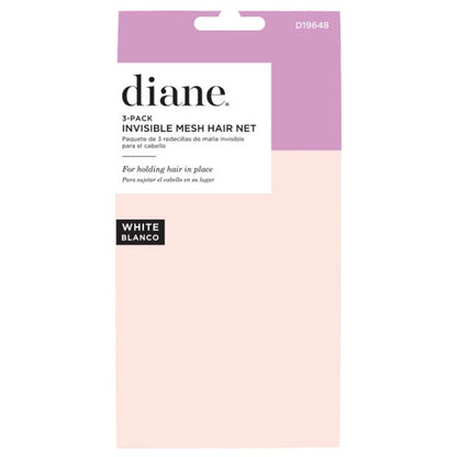 Diane Invisible Mesh Hair Net 3 Pack - black