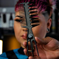 Rolda Barber Hair Multi-Styling Pick Fish Comb | 3-in-1 Fish-tail Bone Shape