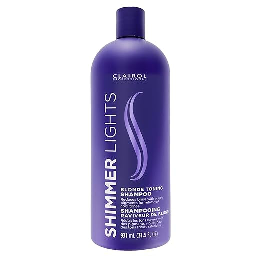 Clairol Professional Shimmer Lights Purple  blonde toning Shampoo 16oz